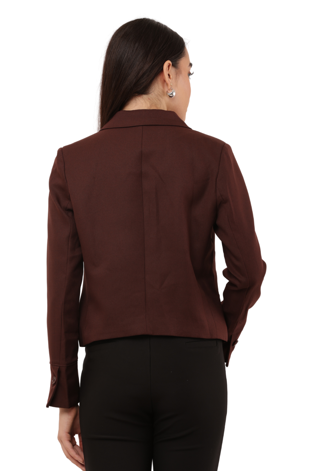 Women's Korean Style Single-Button Blazer