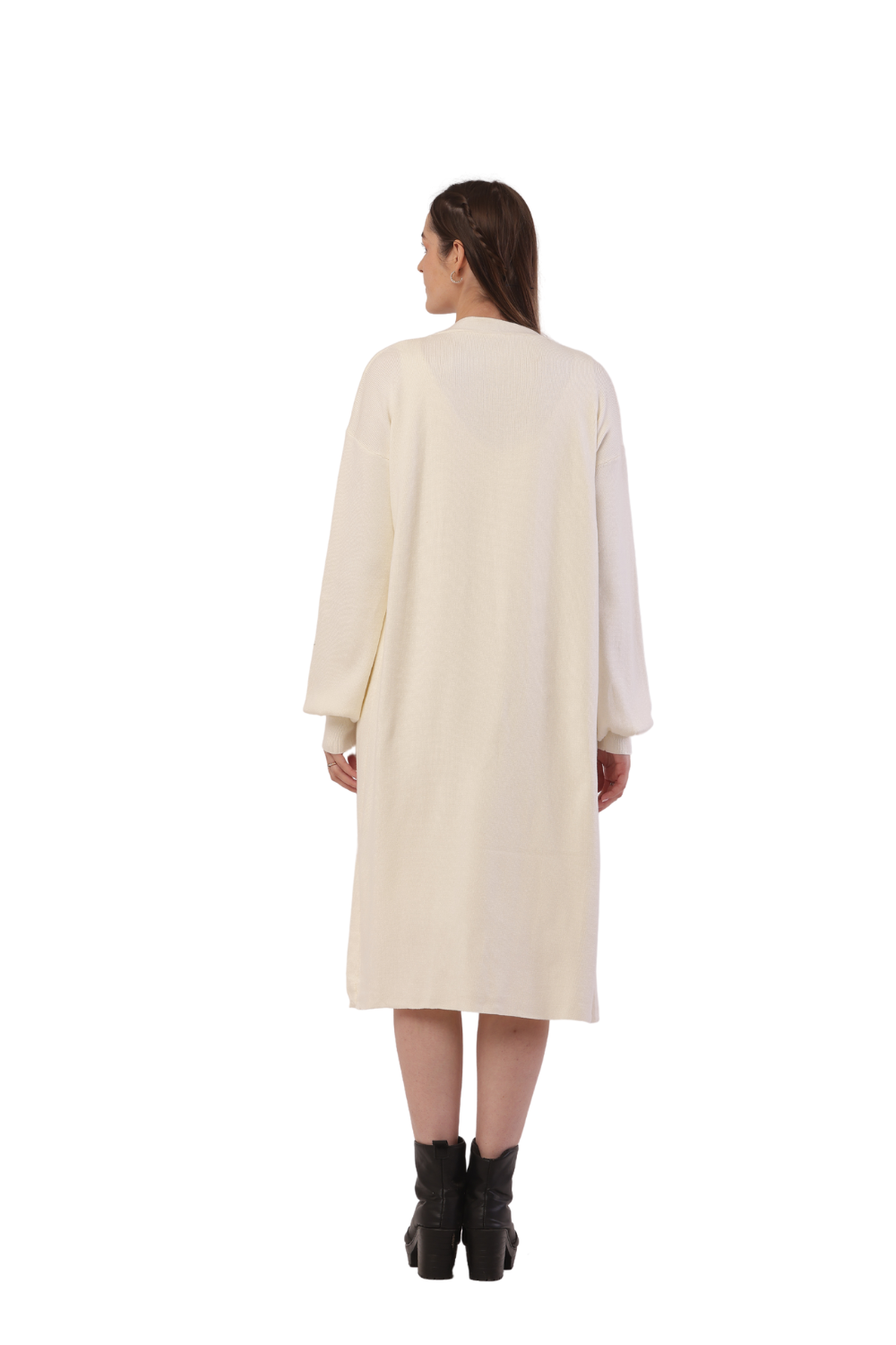 Korean-Inspired Knit Cardigan & Dress Set – Chic & Cozy Fashion