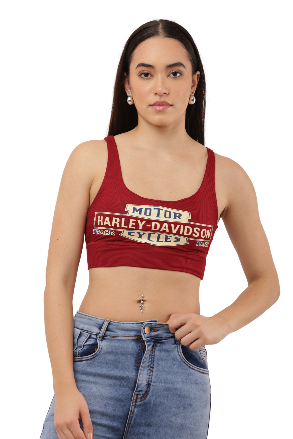 Graphic Print Crop Tank Top Free Size with Vintage Vibes