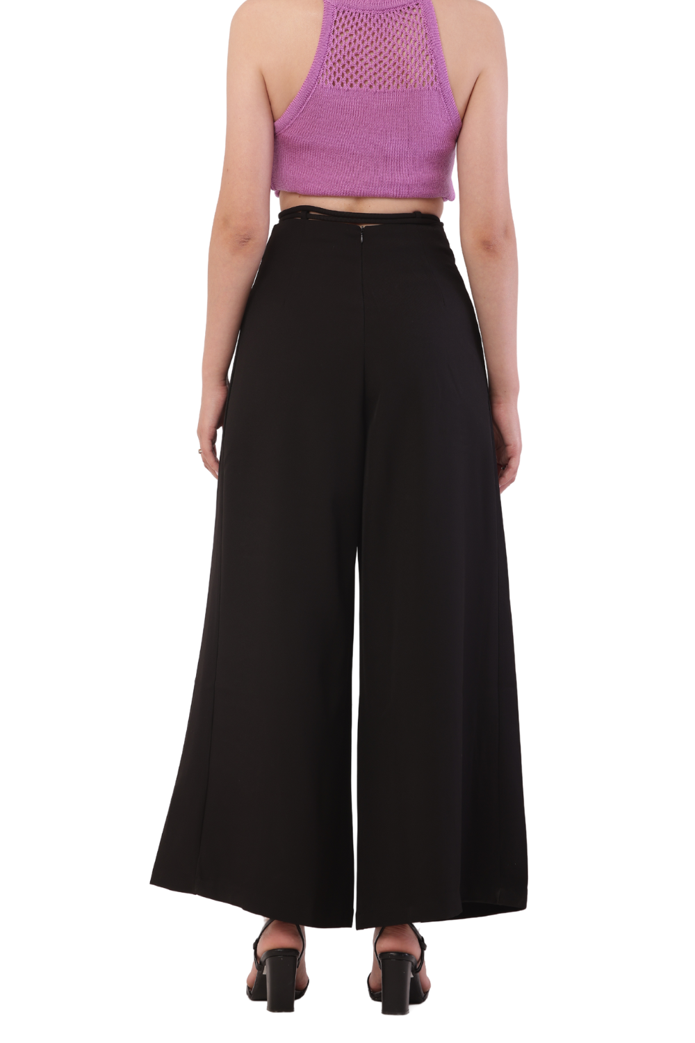 Korean Fashion Wide-Leg High-Waist Palazzo Pants for Women
