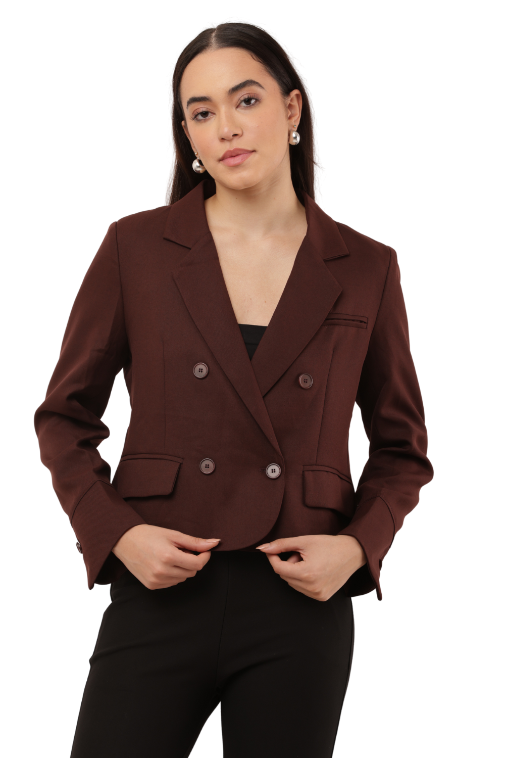 Women's Korean Style Single-Button Blazer
