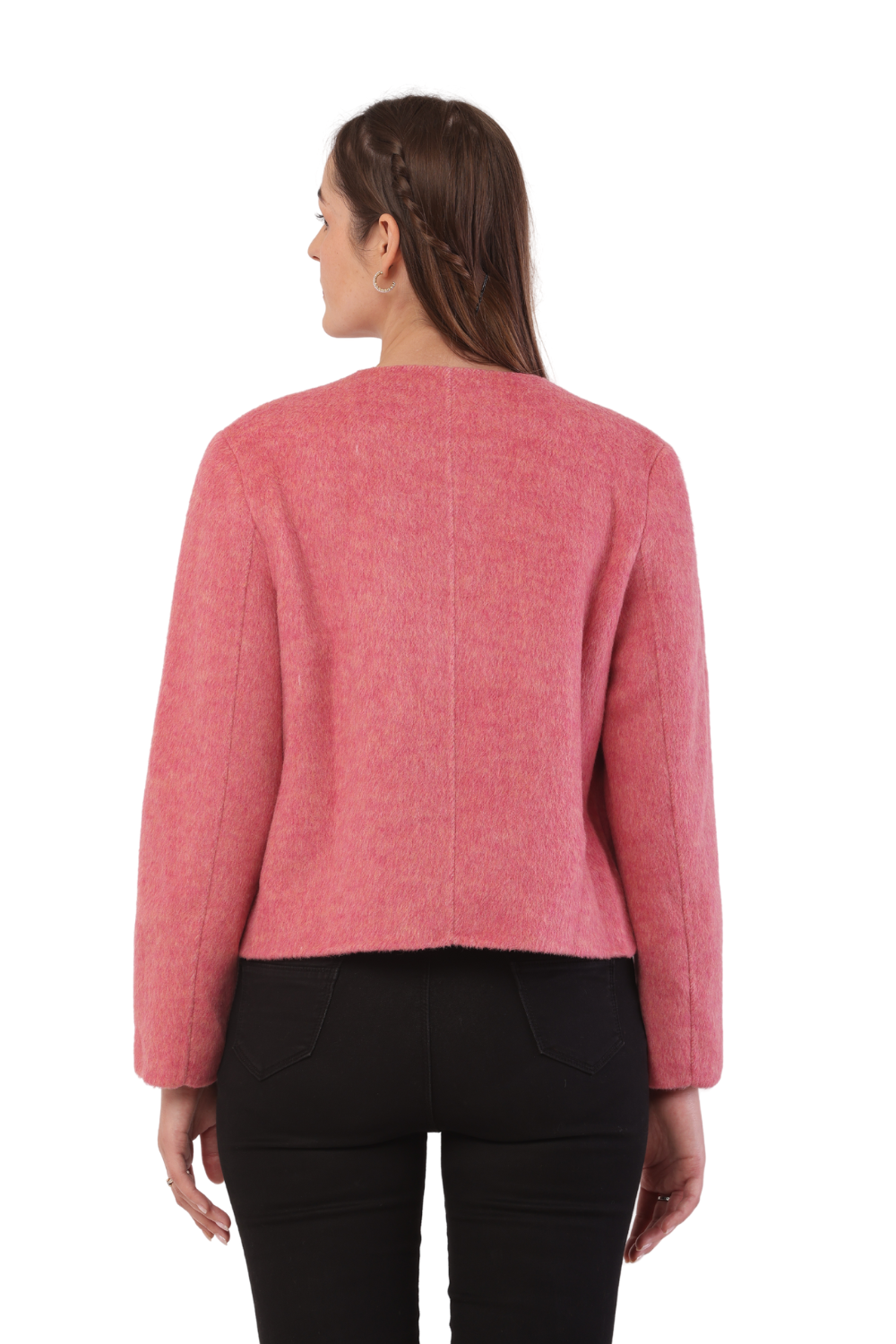 pink tweed jacket