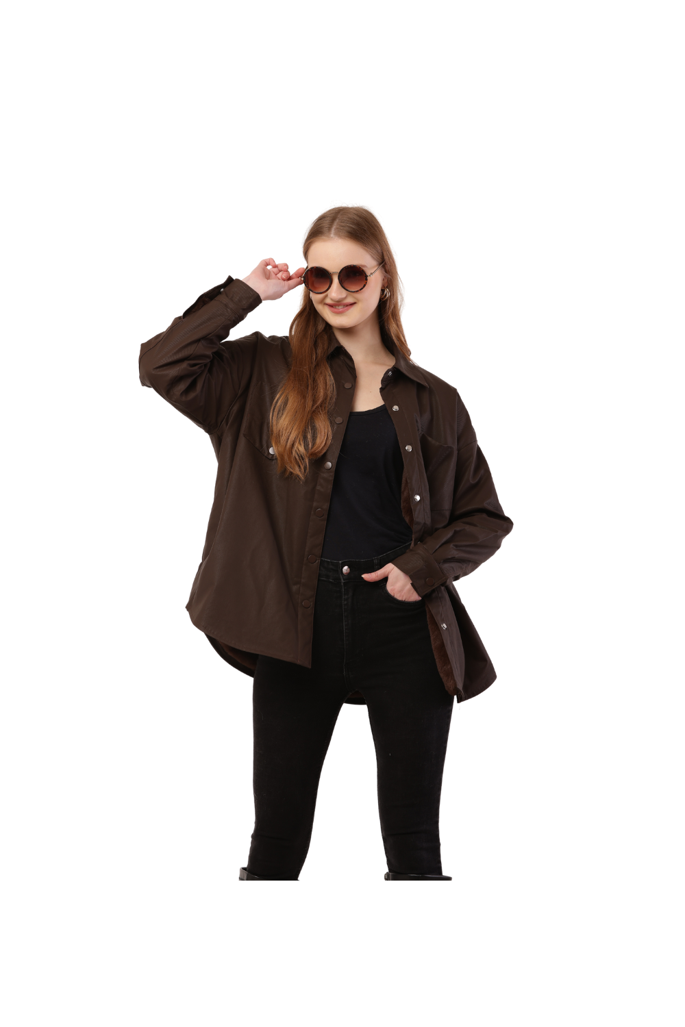 Edgy Oversized Shirt Outfit - Korean Street Style | Morus Alba