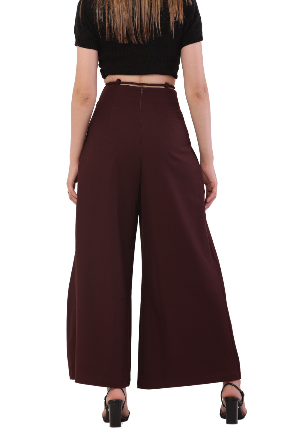Korean Fashion Wide-Leg High-Waist Palazzo Pants for Women