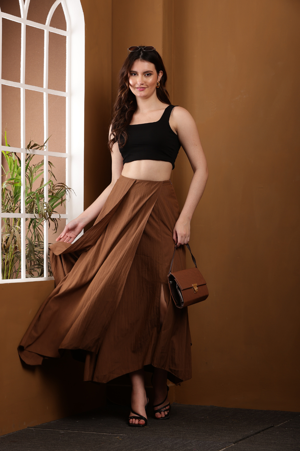 korean wide leg plazzo