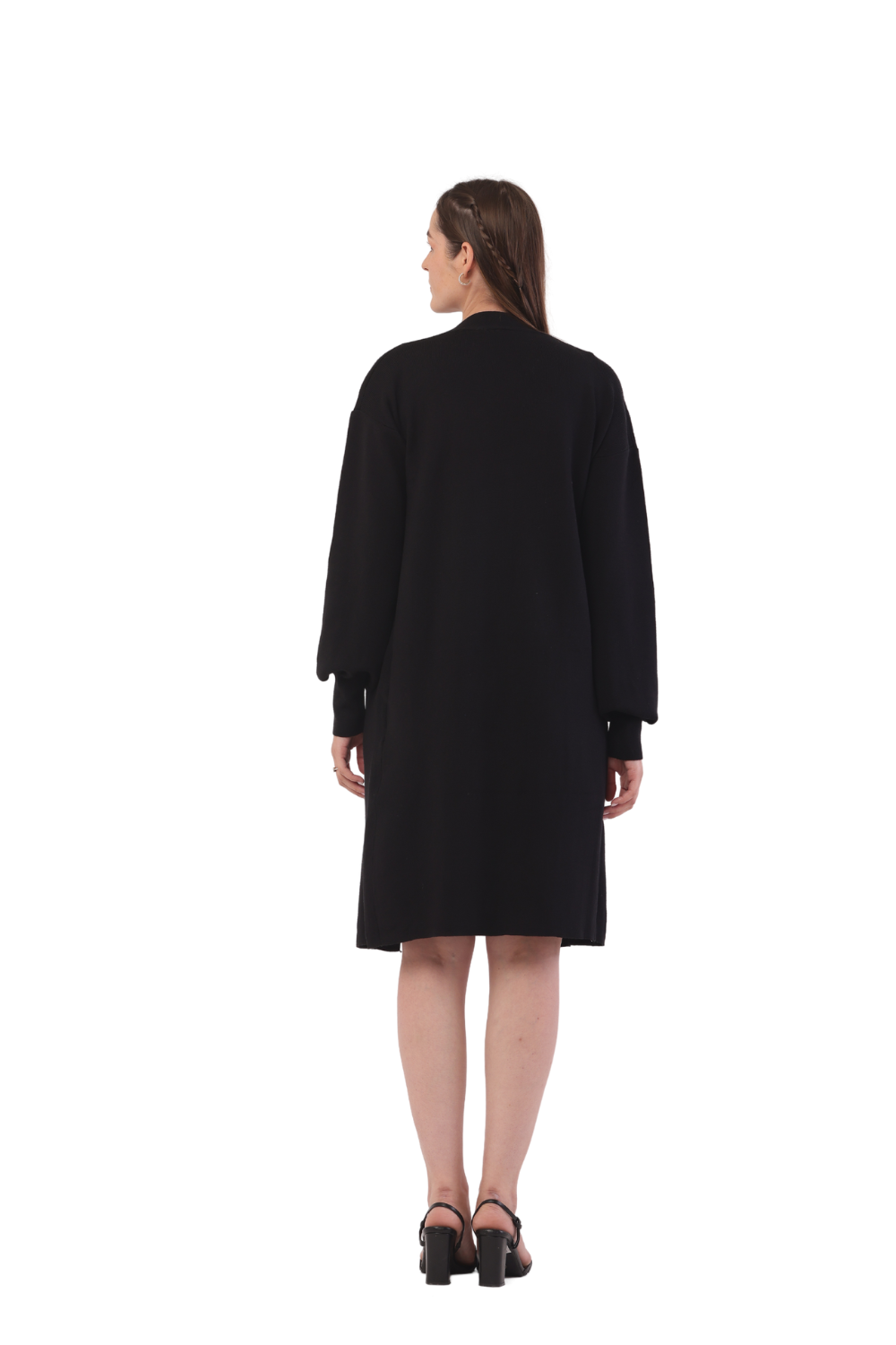 Korean-Inspired Knit Cardigan & Dress Set – Chic & Cozy Fashion