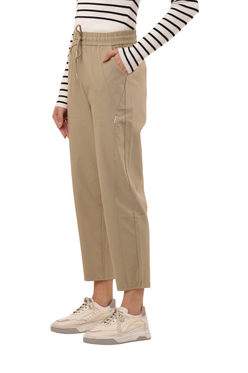 Women’s Korean Cotton Slim Fit Pant – Minimalist Casual Trousers