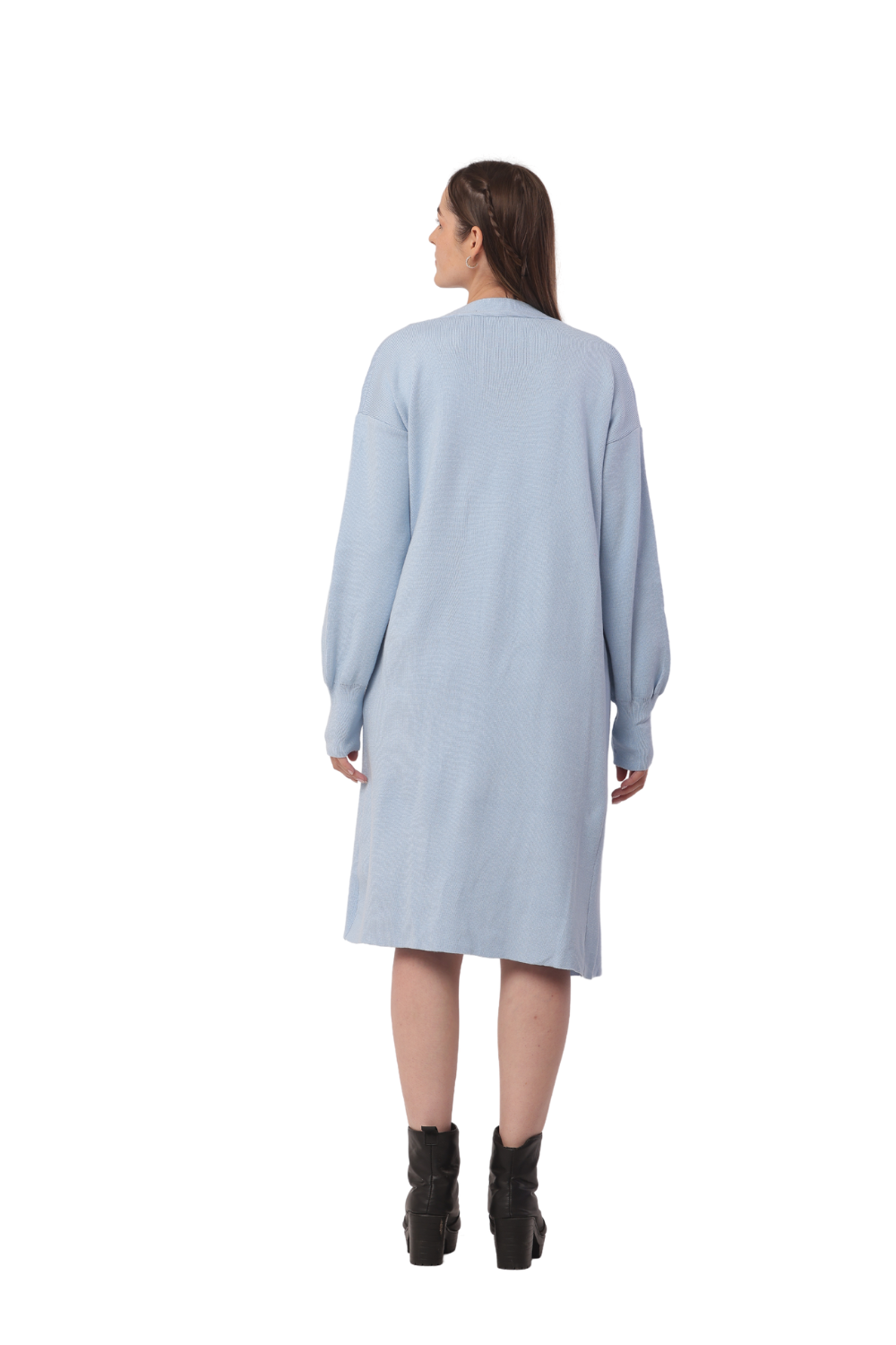 Korean-Inspired Knit Cardigan & Dress Set – Chic & Cozy Fashion