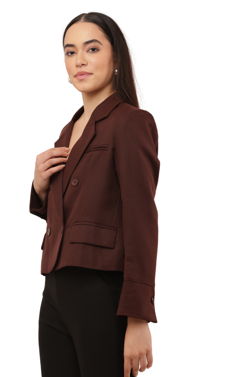 Women's Korean Style Single-Button Blazer