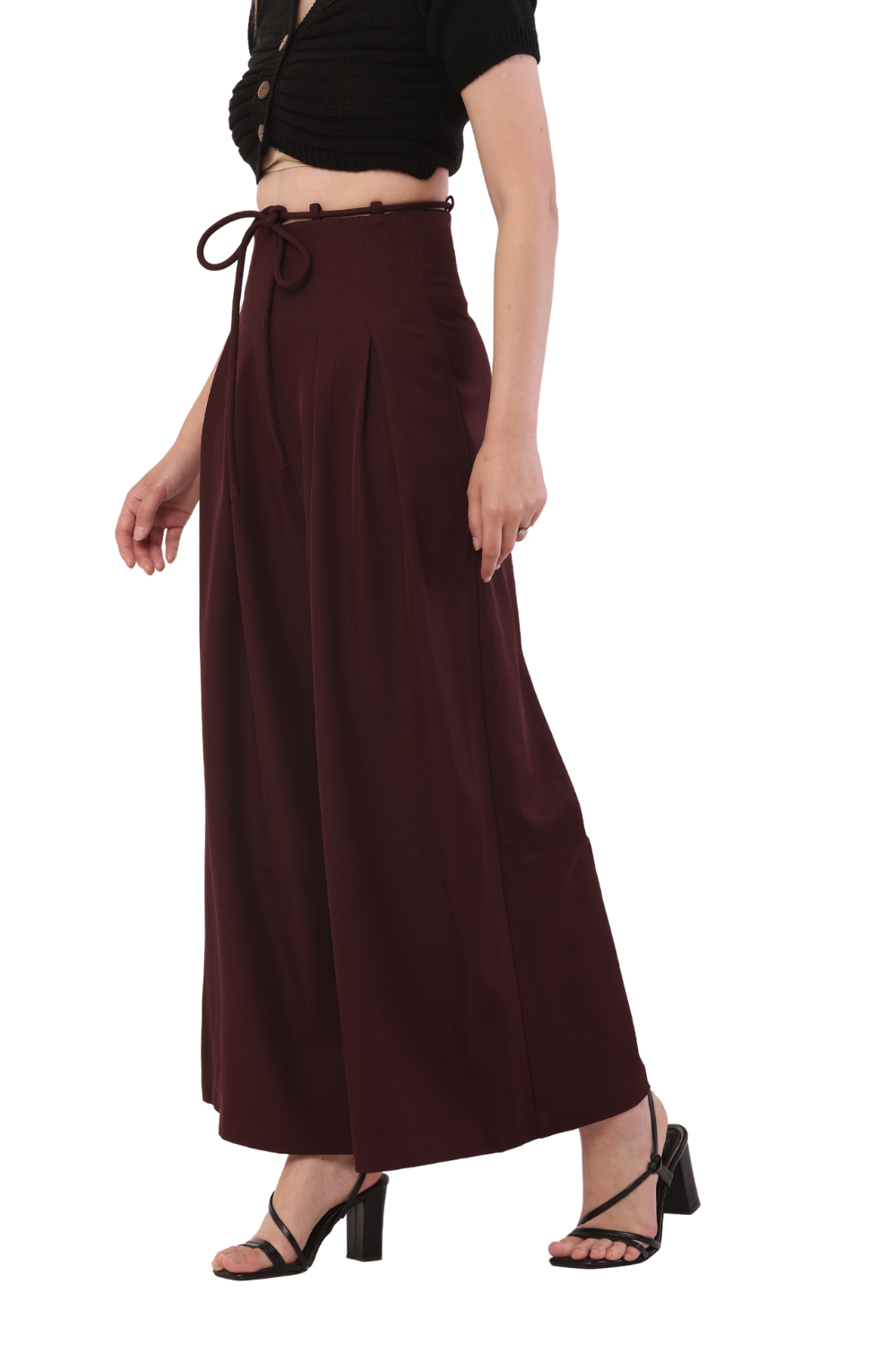 Korean Fashion Wide-Leg High-Waist Palazzo Pants for Women