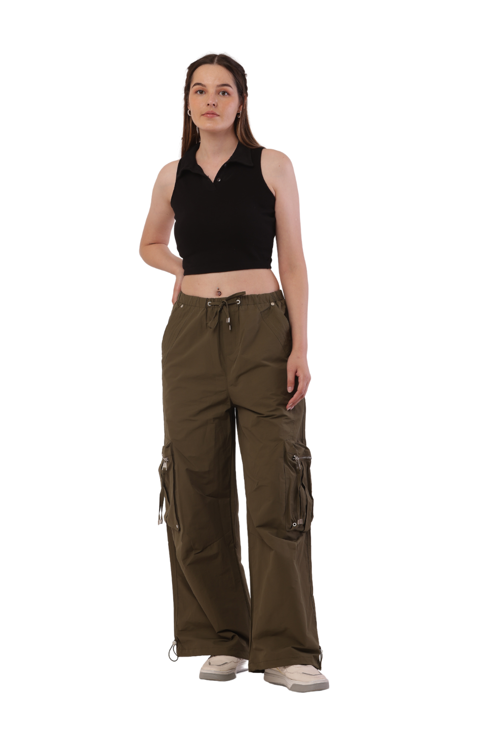 High waist wide legs pants