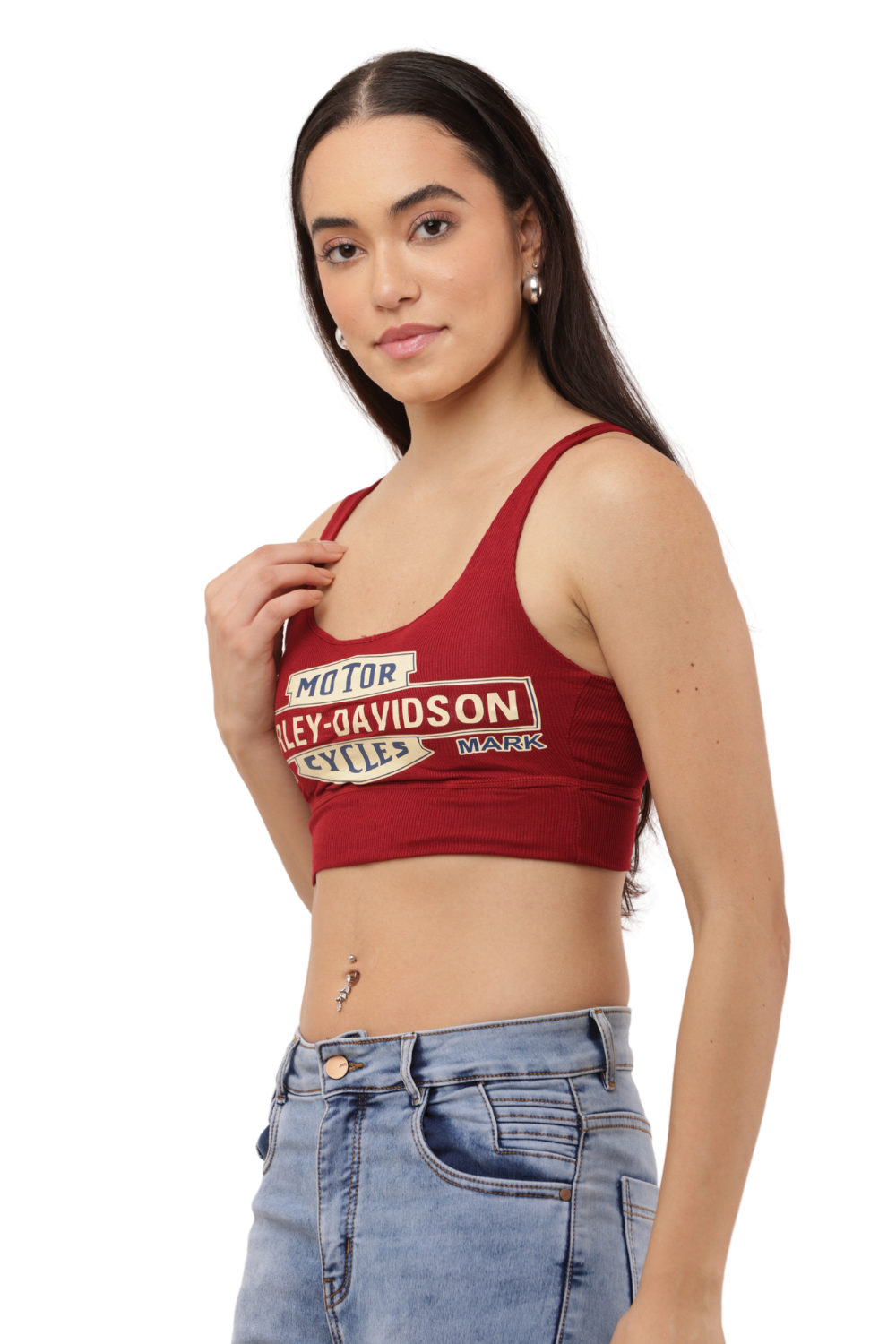 Graphic Print Crop Tank Top Free Size with Vintage Vibes