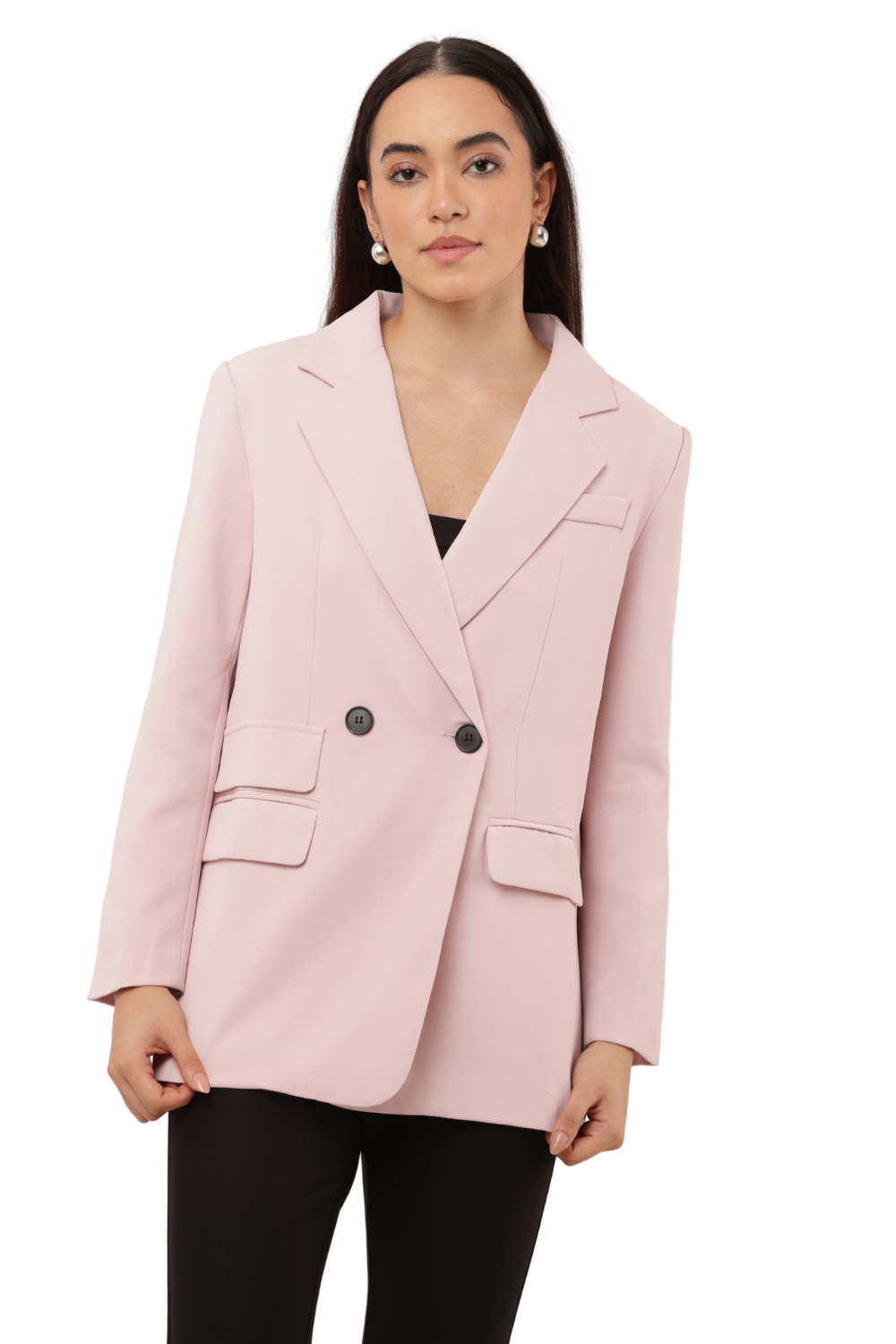Women's Korean Style Single-Button Blazer