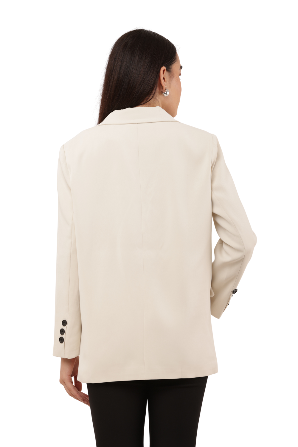 Women's Korean Style Single-Button Blazer