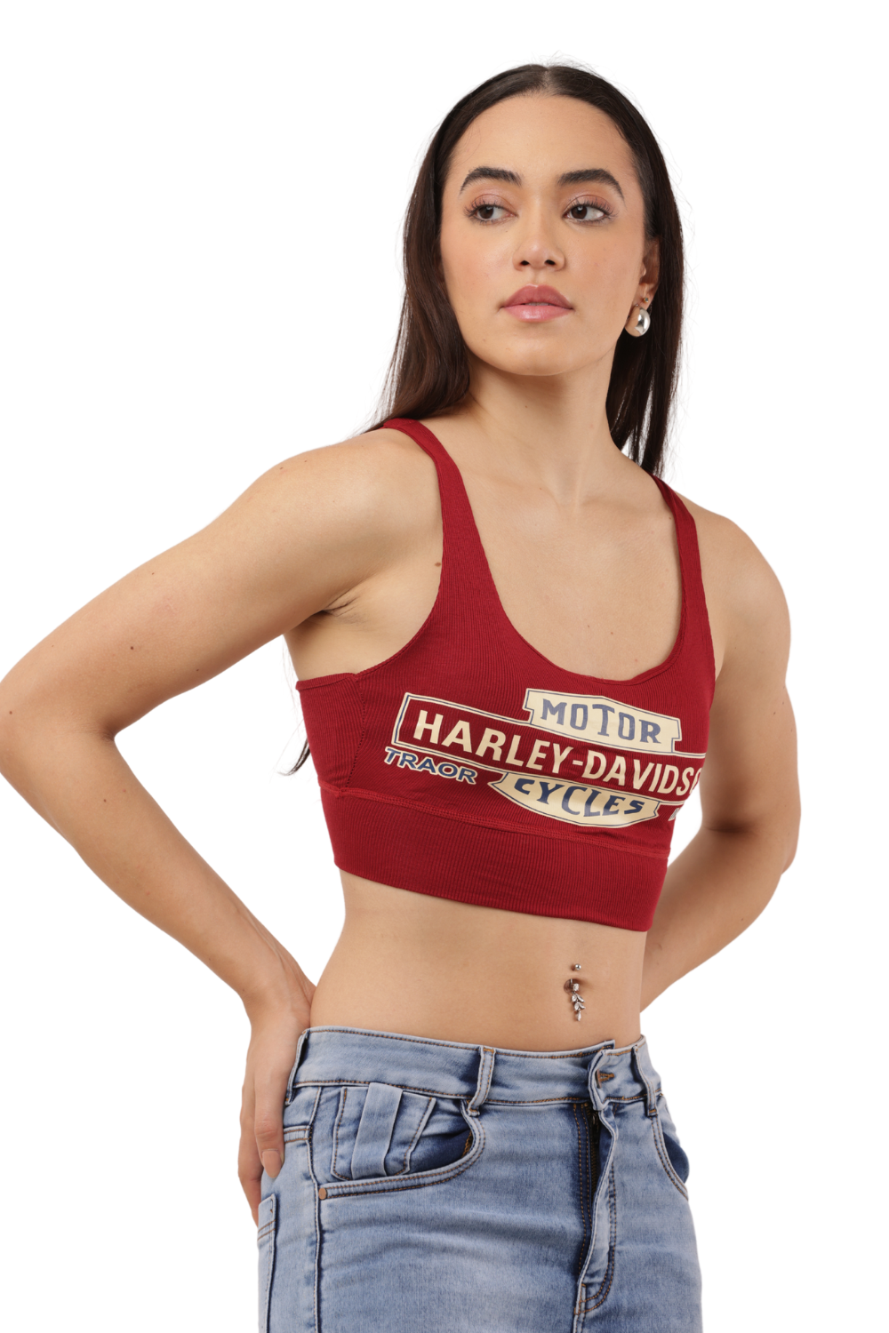 Graphic Print Crop Tank Top Free Size with Vintage Vibes