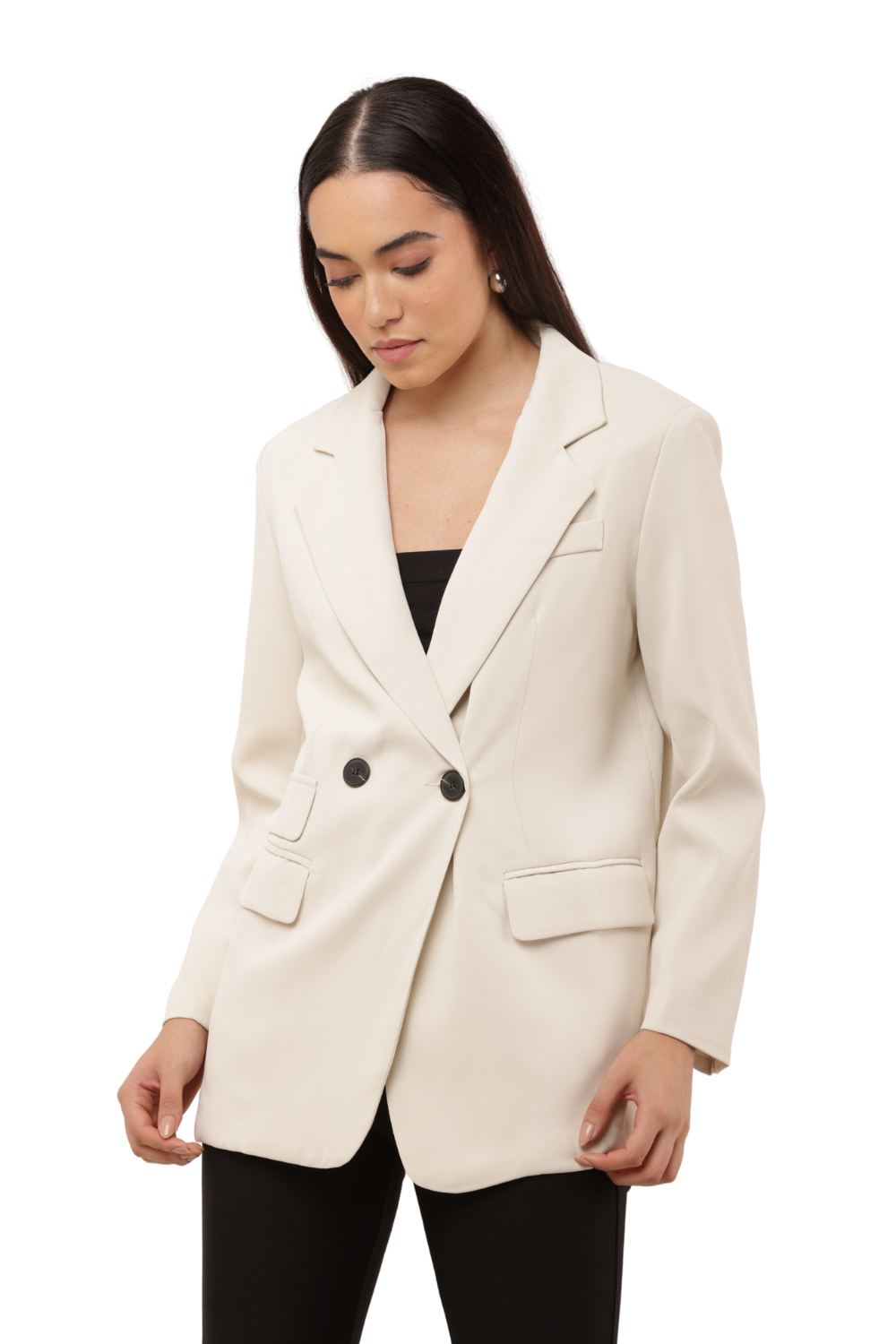 Women's Korean Style Single-Button Blazer