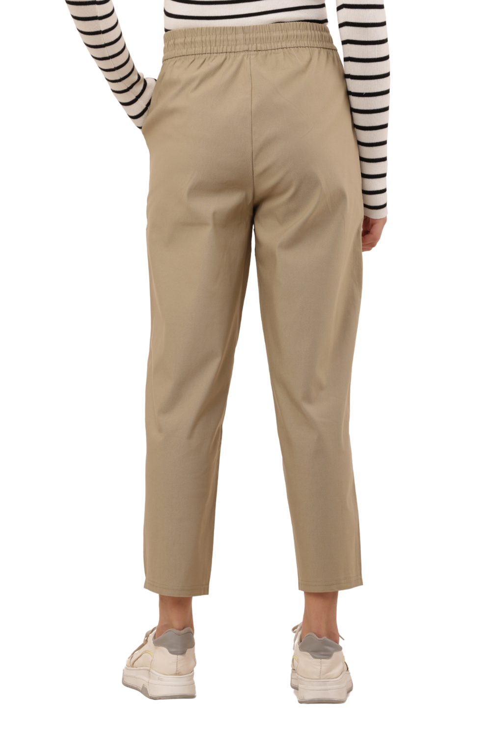 Women’s Korean Cotton Slim Fit Pant – Minimalist Casual Trousers