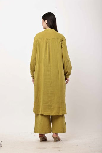 Brown Kurta Co-Ord Set for Women | Minimal Ethnic Wear & Smart Casual