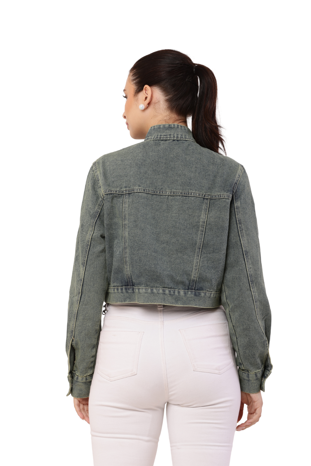 U-shaped Denim jacket for women