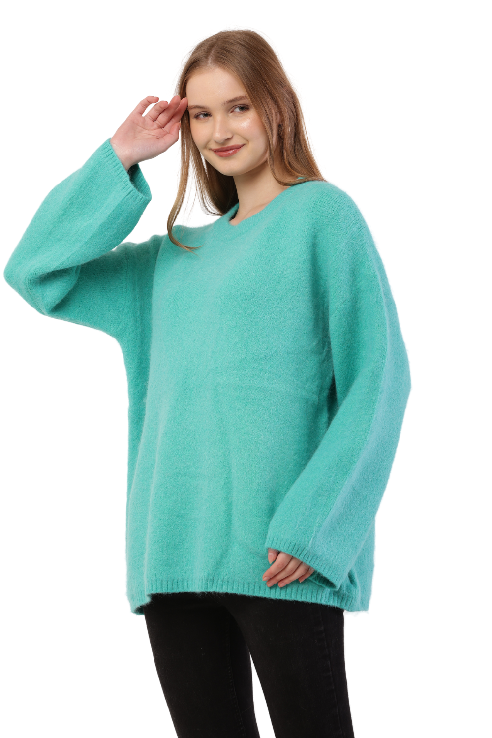 Oversized Fuzzy Knit Sweater