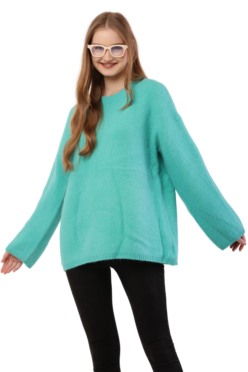 Oversized Fuzzy Knit Sweater