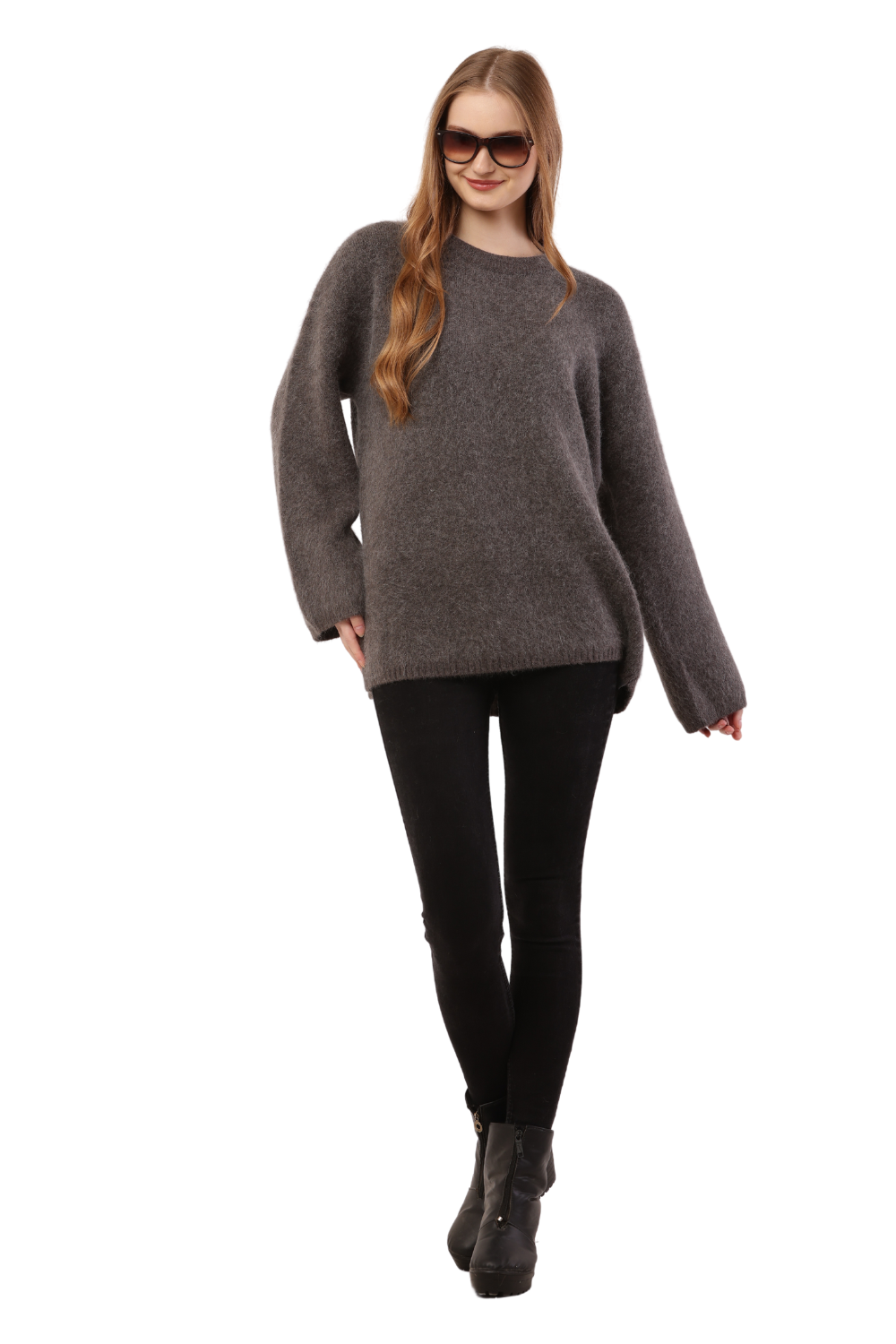 Oversized Fuzzy Knit Sweater