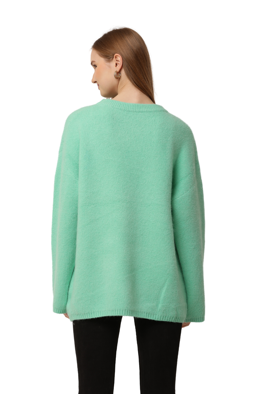 Oversized Fuzzy Knit Sweater