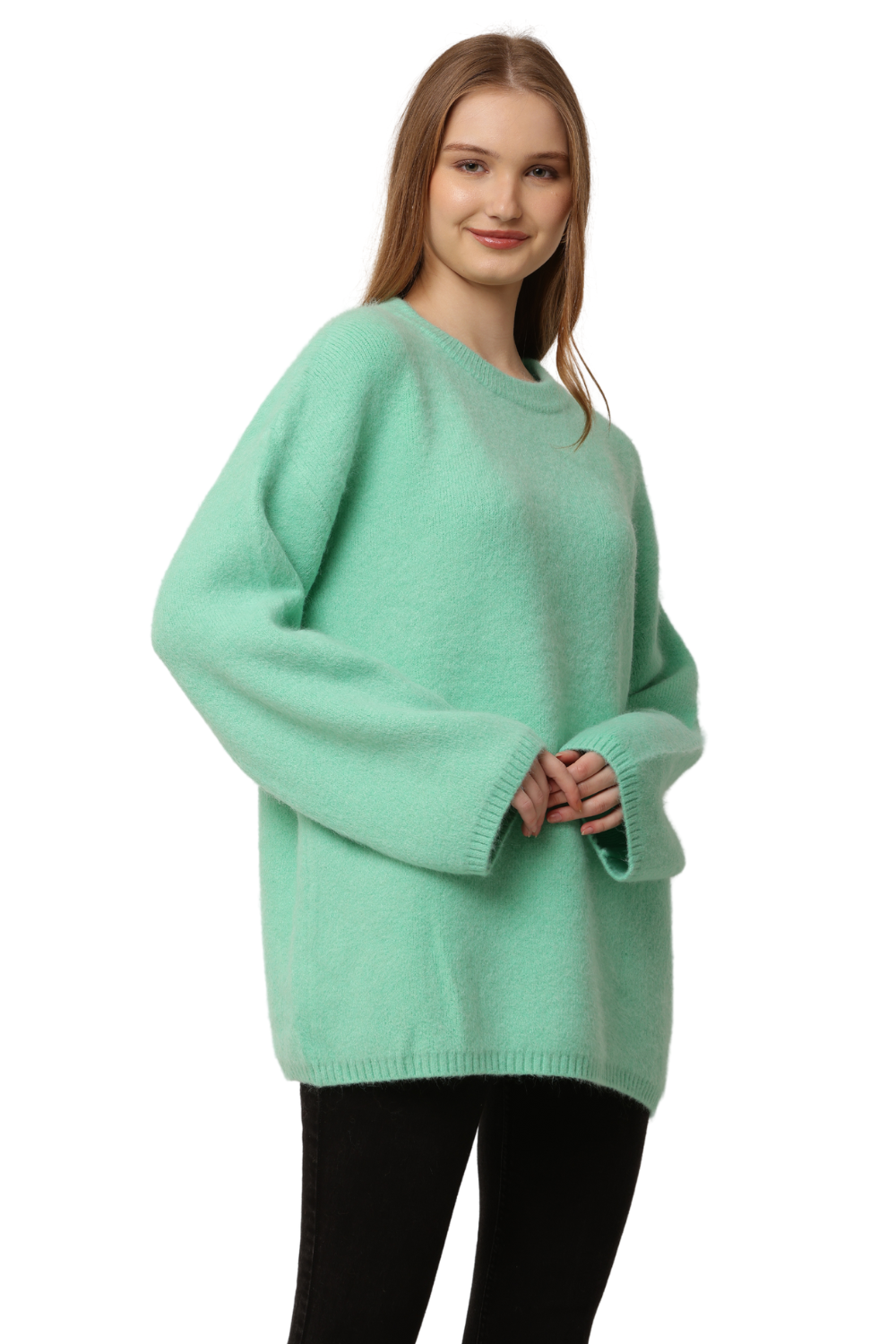Oversized Fuzzy Knit Sweater