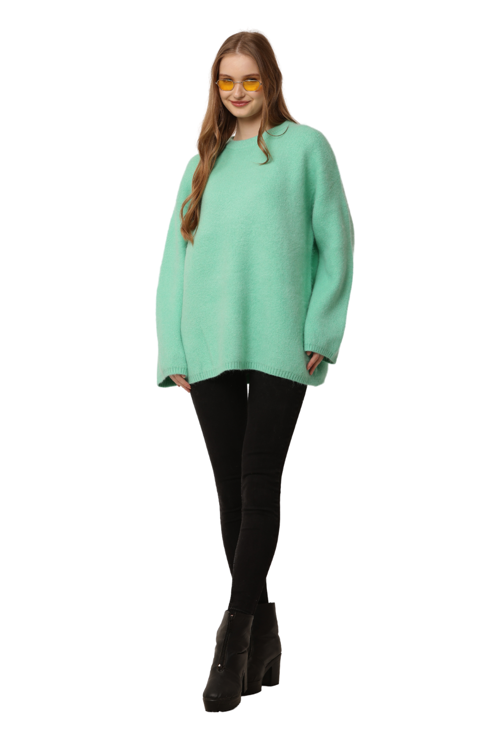Oversized Fuzzy Knit Sweater