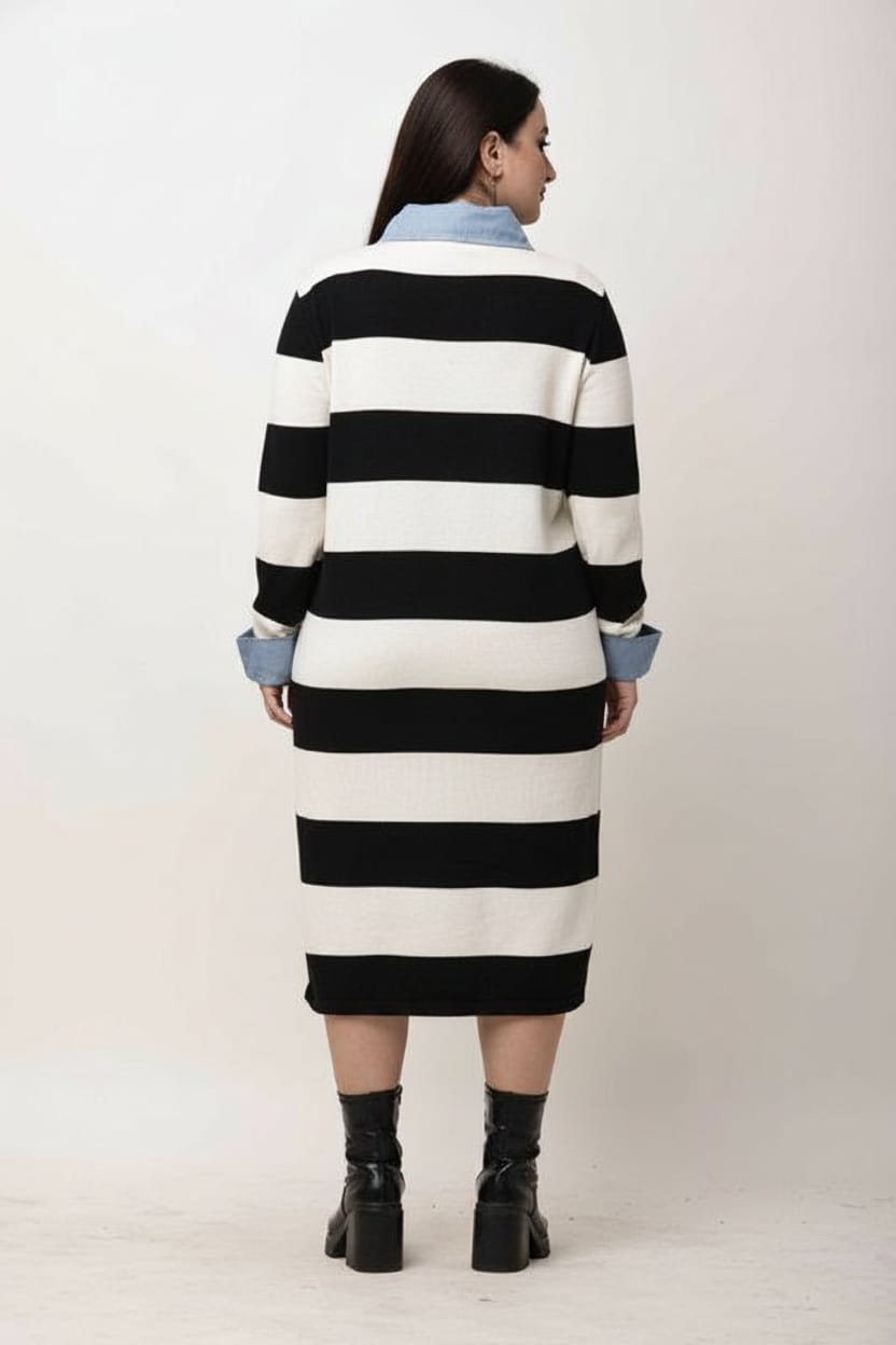 navy blue dress for baby girl Winter White - main image 1