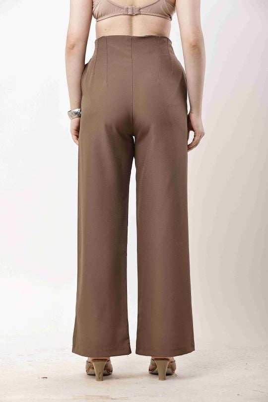 Black Straight-Leg Tailored Pants for Women | Smart Casual & Workwear
