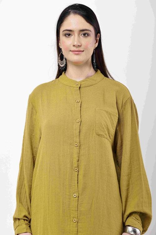 Brown Kurta Co-Ord Set for Women | Minimal Ethnic Wear & Smart Casual