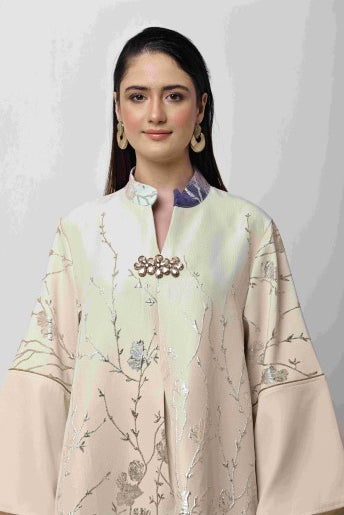 Ombre Kaftan Dress Women Luxury Ethnic Maxi Dress