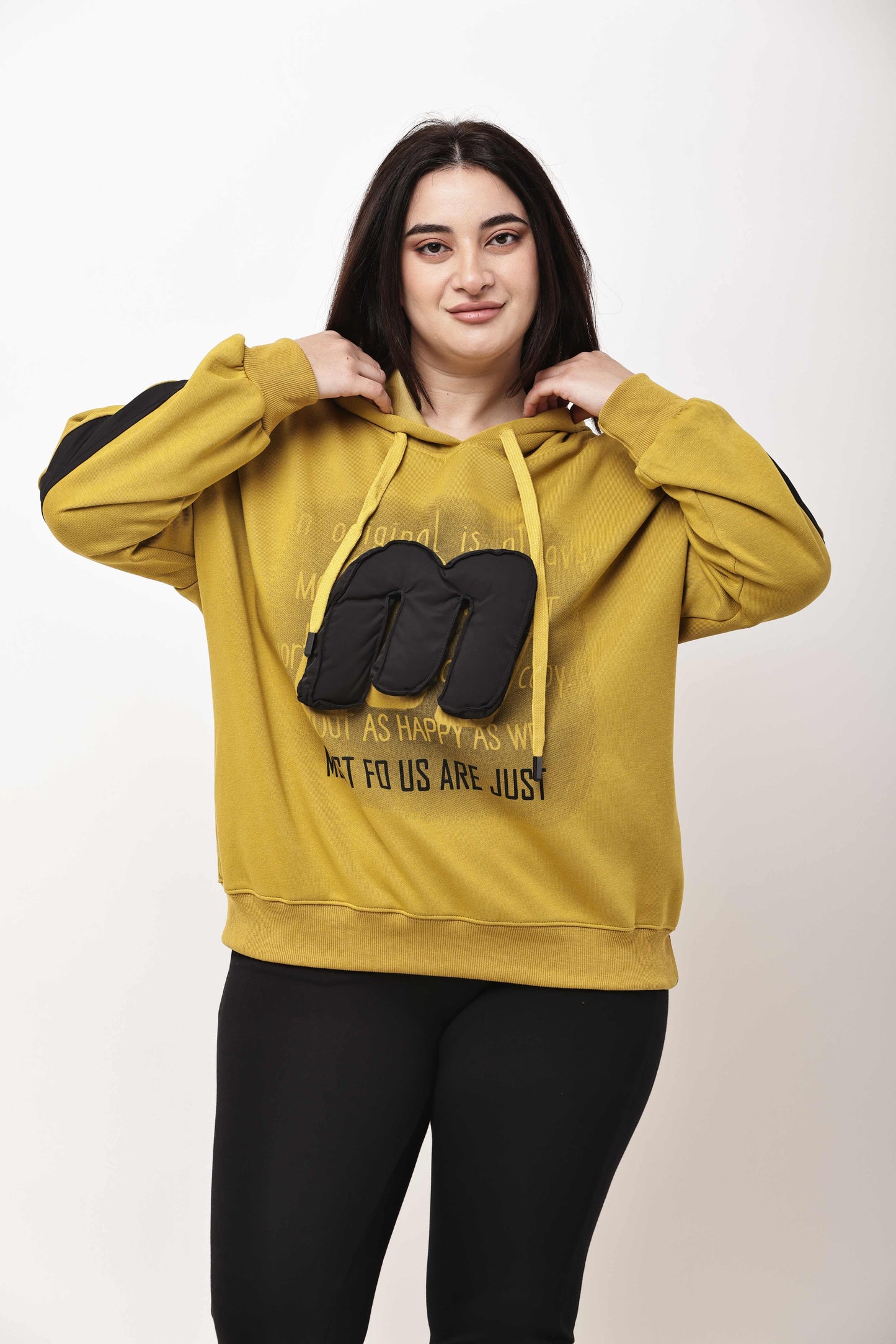 Korean Graphic Hoodie for Women | Oversized Casual Sweatshirt