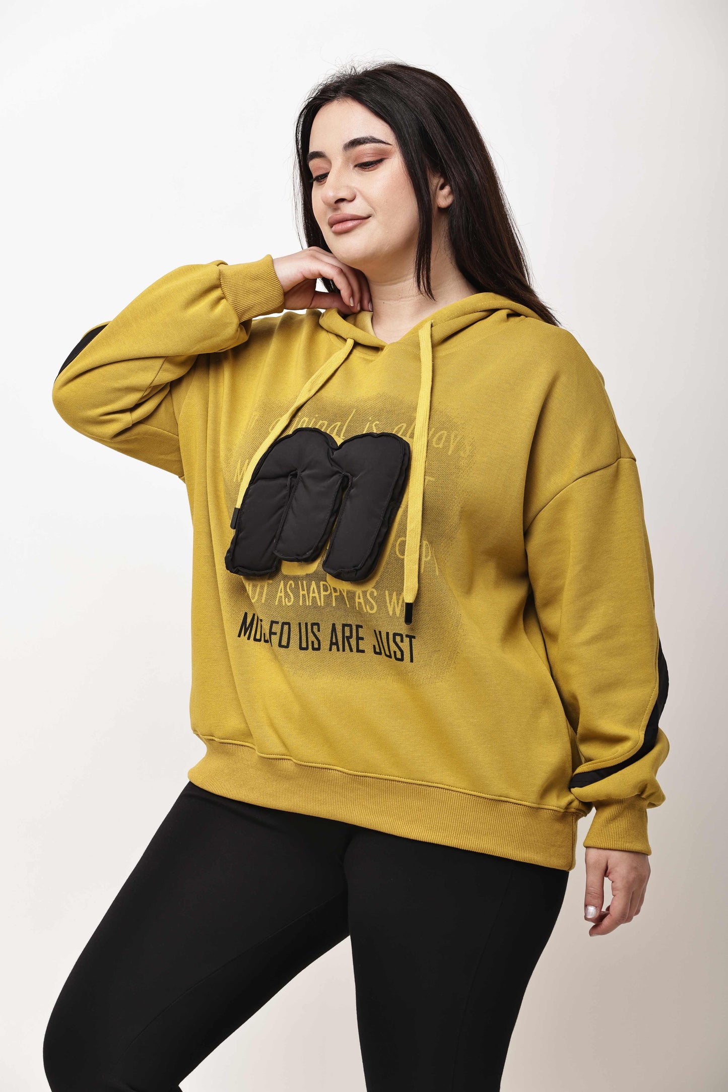 Korean Graphic Hoodie for Women | Oversized Casual Sweatshirt