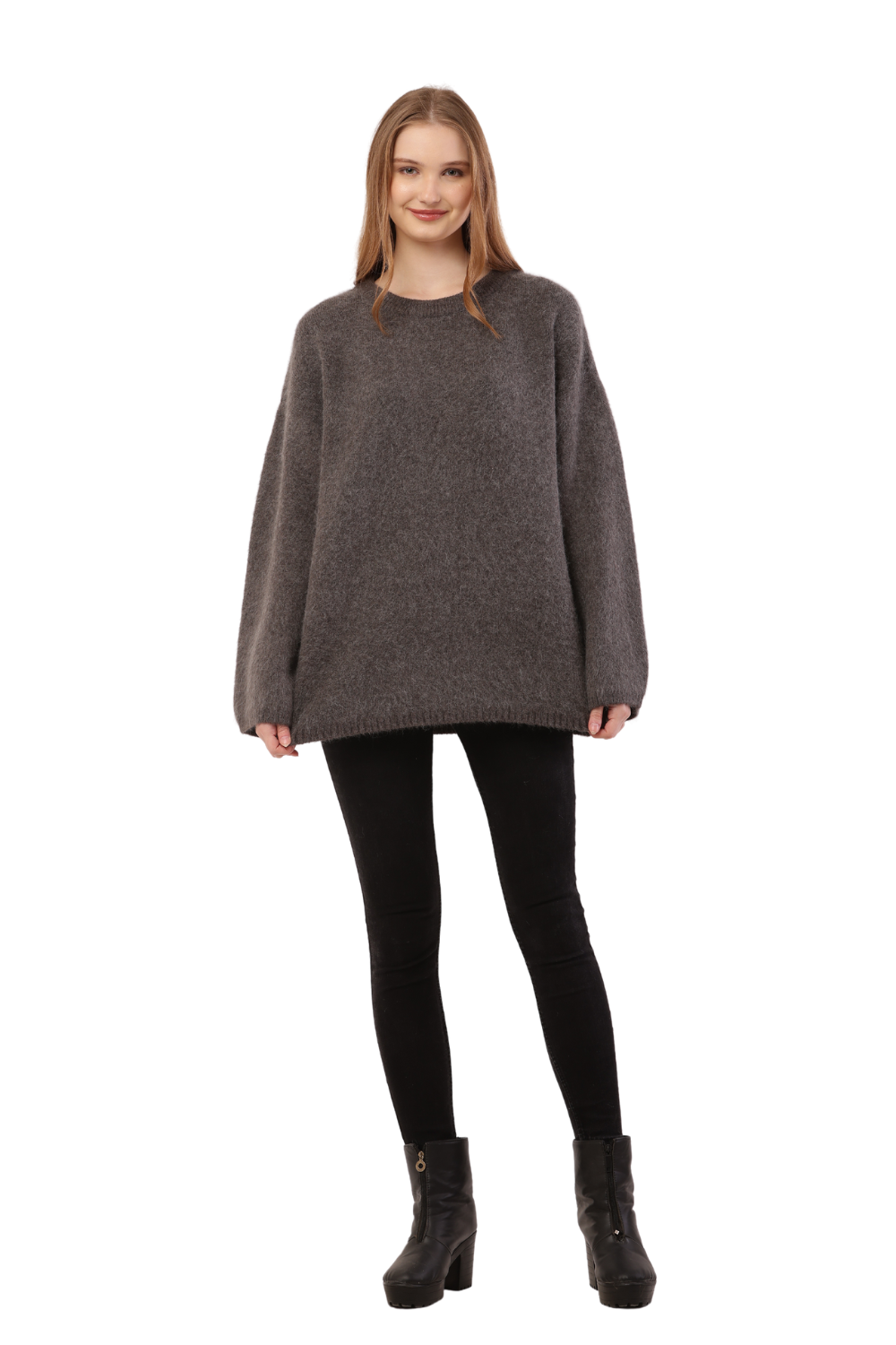 Oversized Fuzzy Knit Sweater