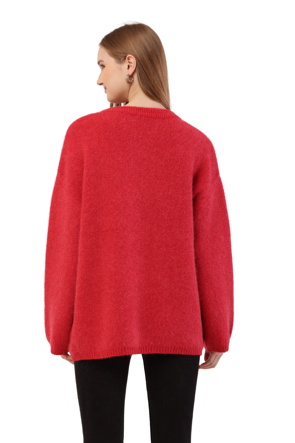 Oversized Fuzzy Knit Sweater