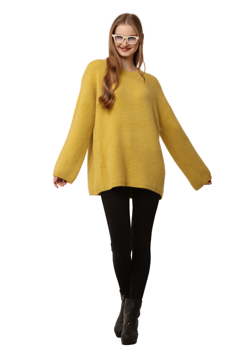 Oversized Fuzzy Knit Sweater